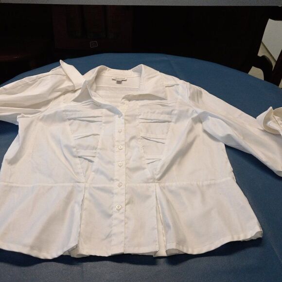 Colwater Creek Awesome White Shirt - Picture 1 of 6